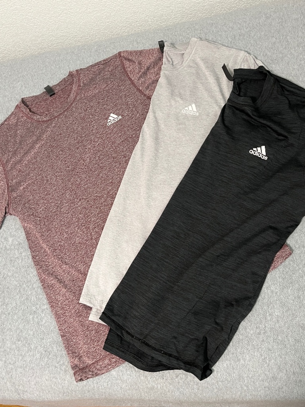 Mens Adidas Golf Tech Tee Shirt Lot Large Performance Athletic Active Workout